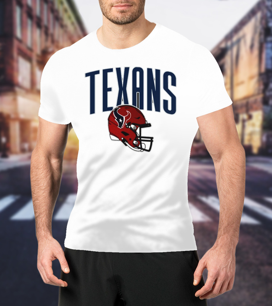 Texans Football Helmet T-Shirt