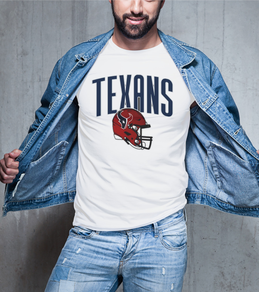 Texans Football Helmet T-Shirt