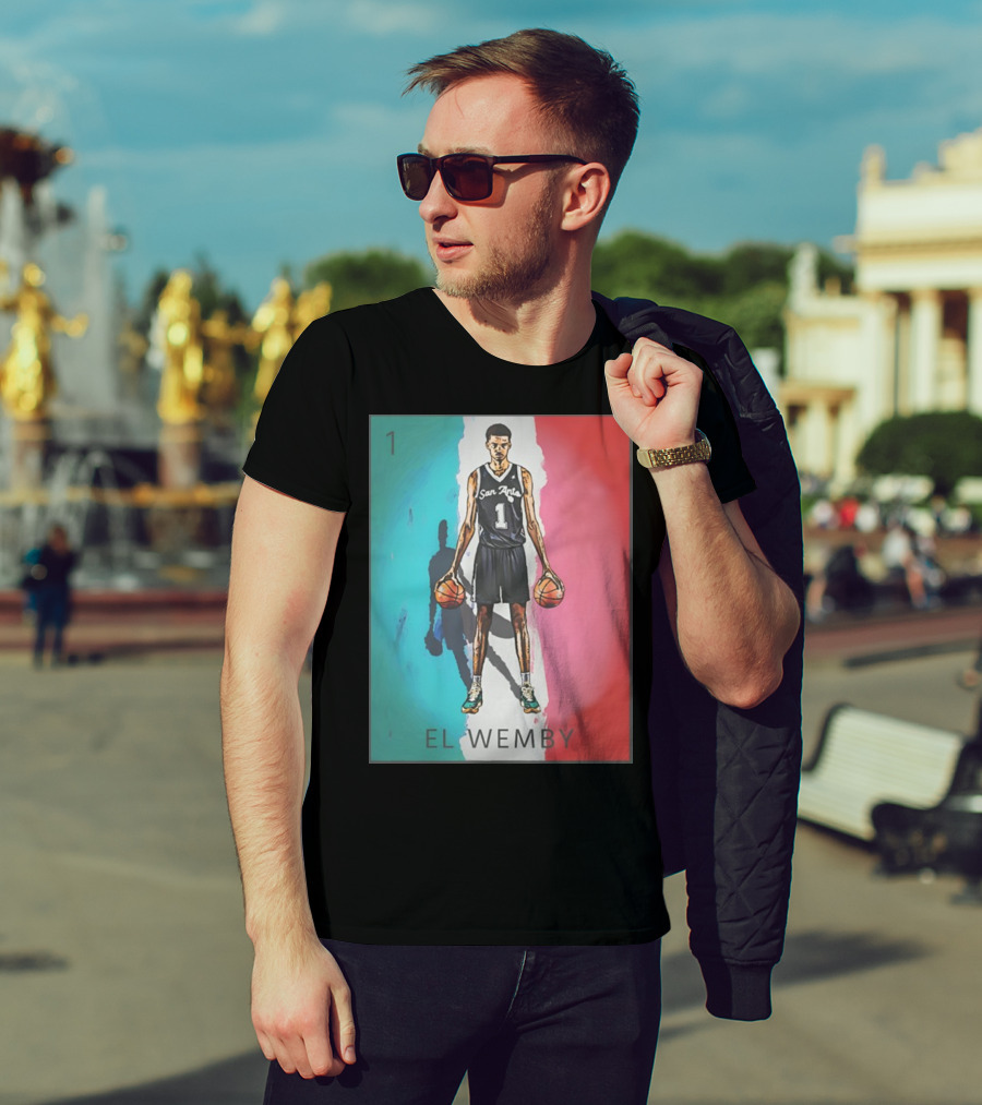 El Wemby San Antonio Number 1 Basketball Player T-Shirt