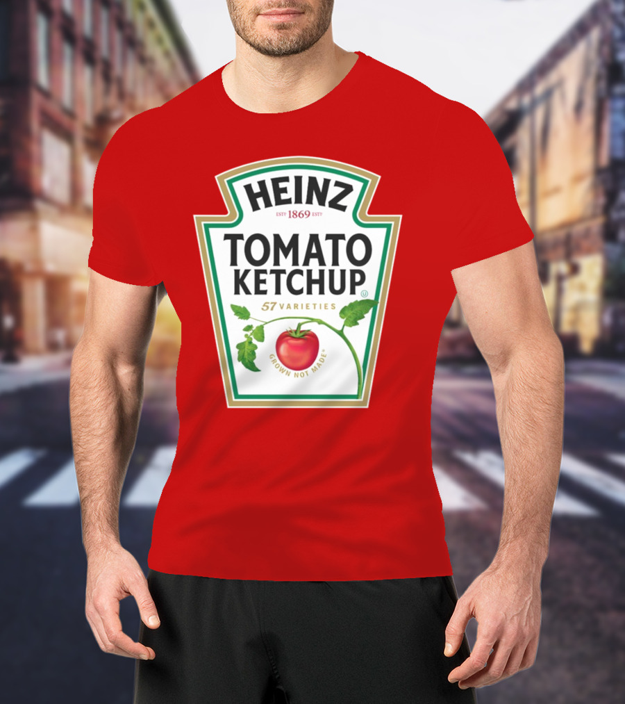 Heinz Tomato Ketchup 57 Varieties Grown Not Made Est 1869 T-Shirt
