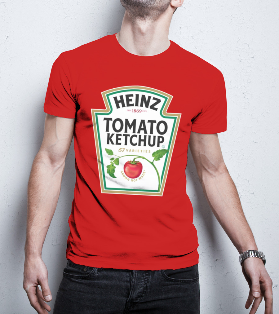 Heinz Tomato Ketchup 57 Varieties Grown Not Made Est 1869 T-Shirt