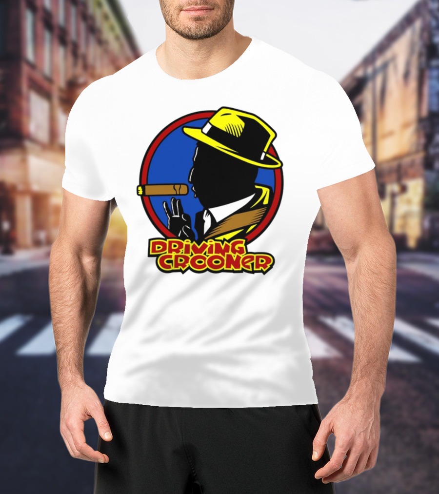 Driving Grooner Fedora Silhouette Cigar T-Shirt