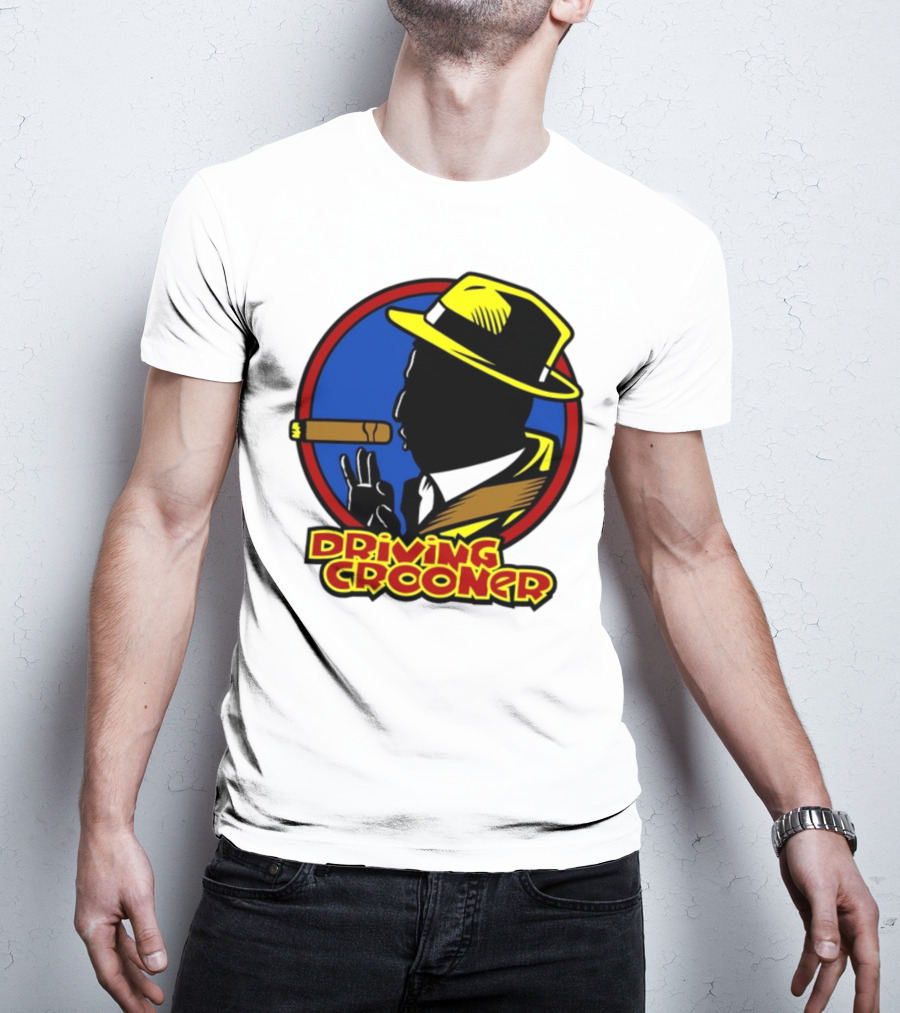 Driving Grooner Fedora Silhouette Cigar T-Shirt