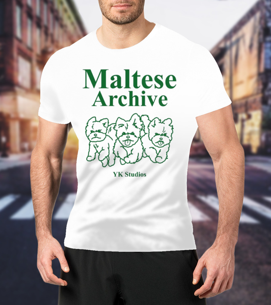 Maltese Archive YK Studios Three Dogs T-Shirt