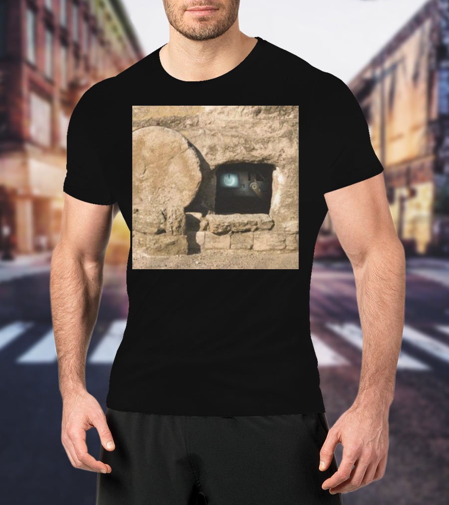 Reboot Van Cave With Stone Doorway And Tech Screen T-Shirt