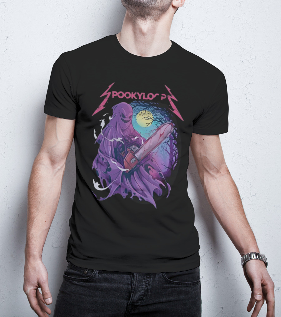 Spookyloop Ride The Chainsaw Grim Specter In Haunted Forest T-Shirt