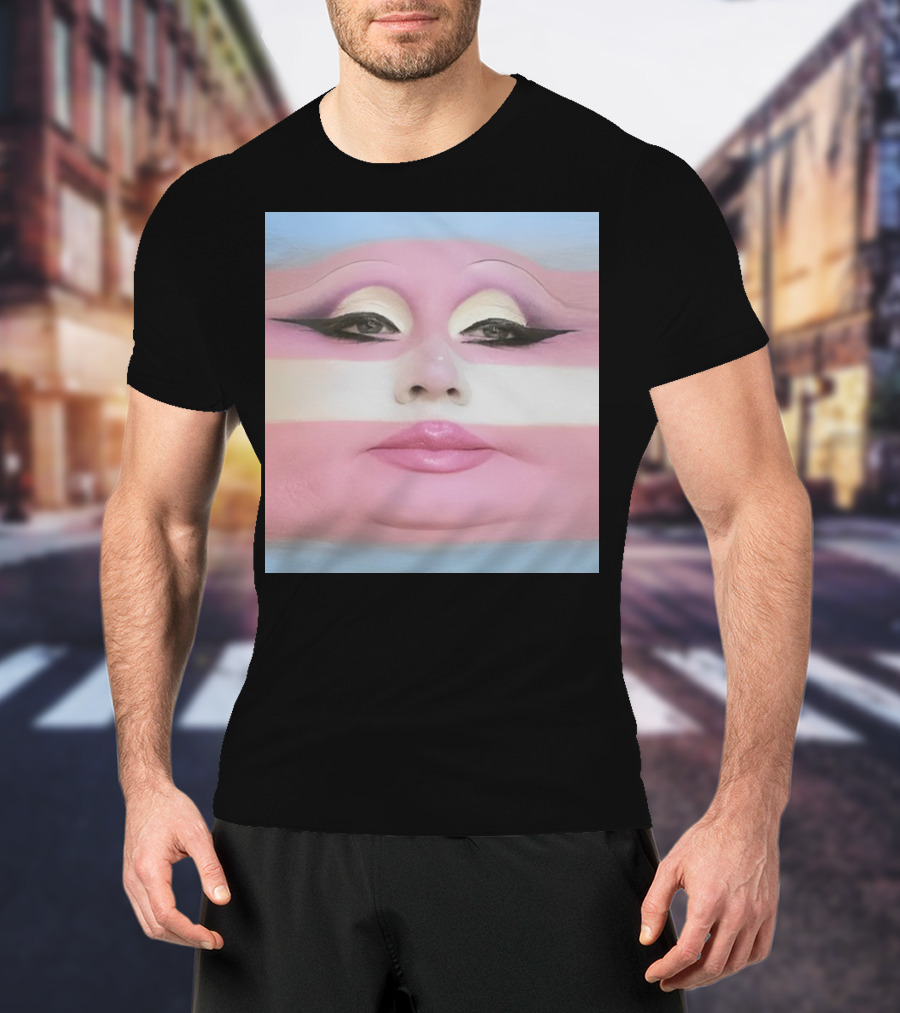 Juno Birch Transgender Flag Face T-Shirt