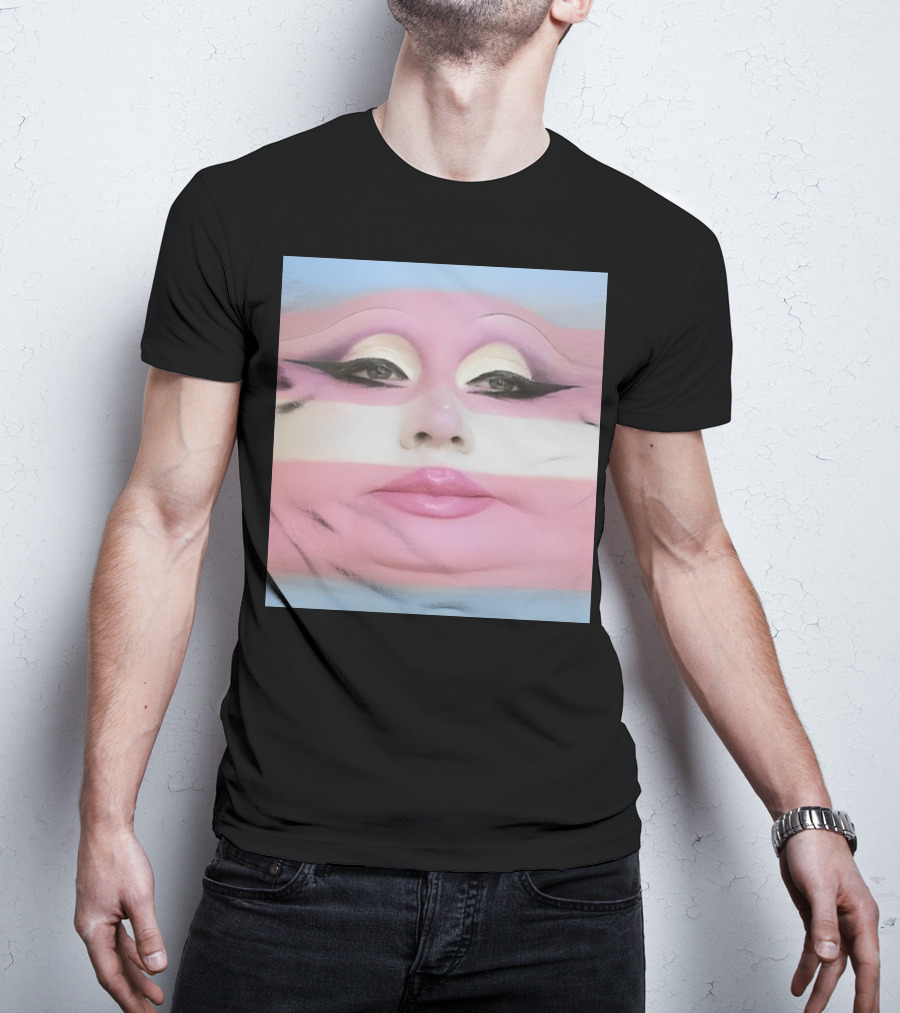 Juno Birch Transgender Flag Face T-Shirt