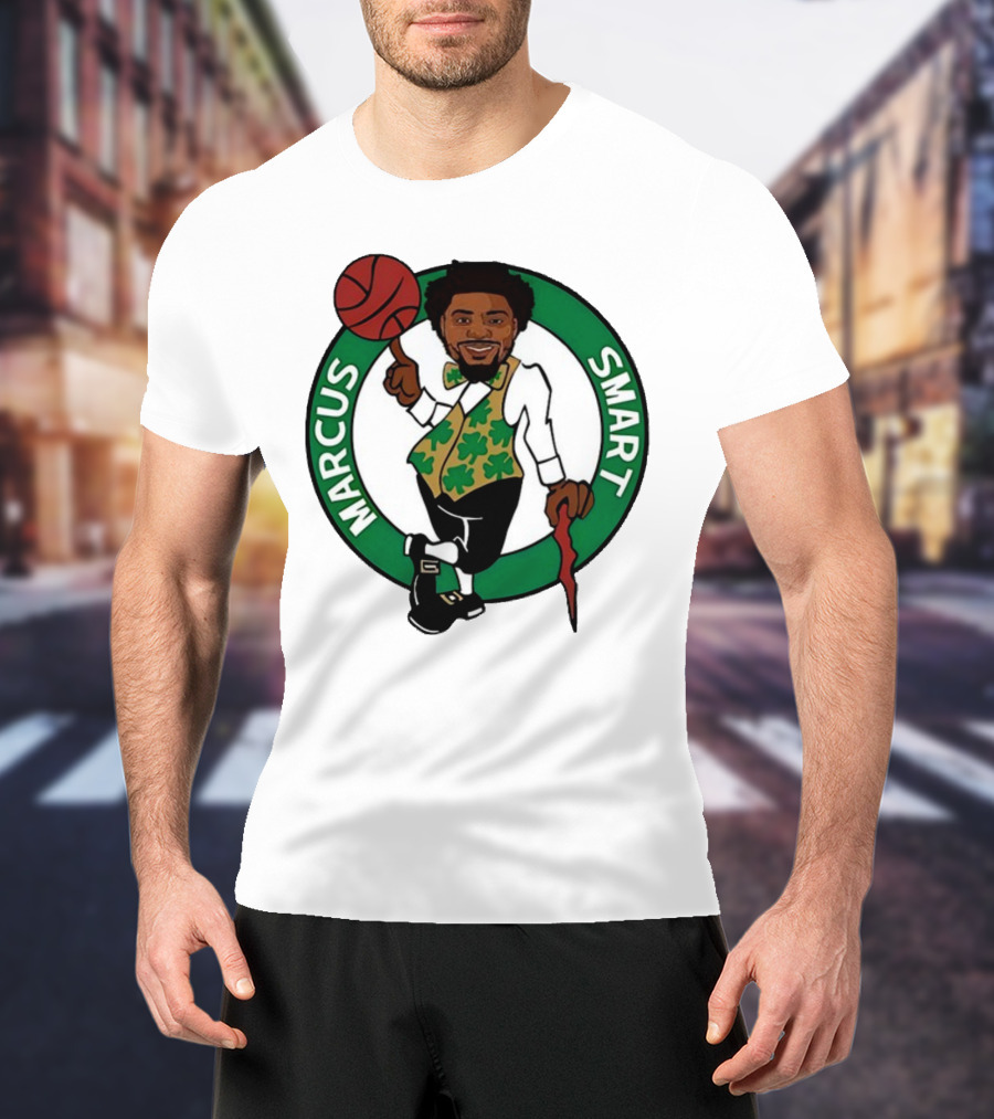 Marcus Smart Celtics Basketball Character T-Shirt