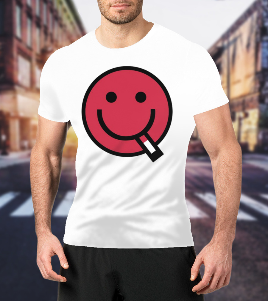 Shopsludgelife Cyggy Smiley Face Tongue T-Shirt