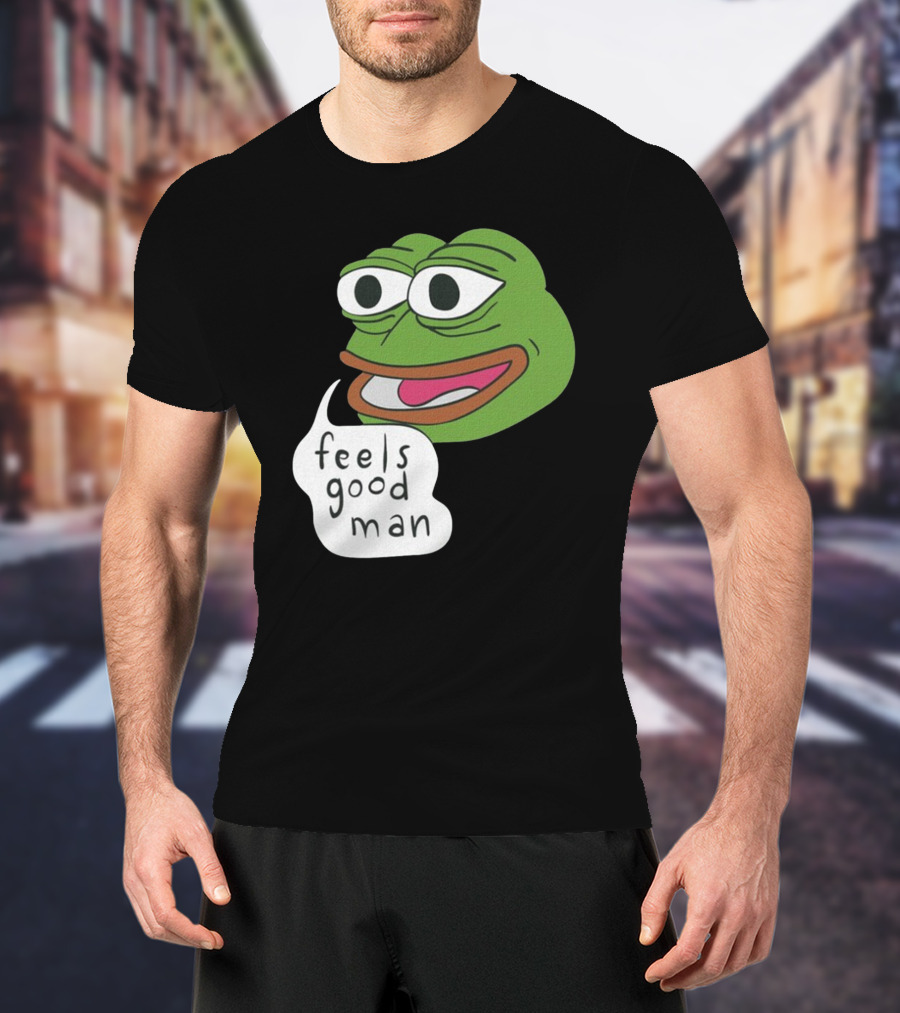 Pepe Feels Good Man Meme Iconic Expression T-Shirt
