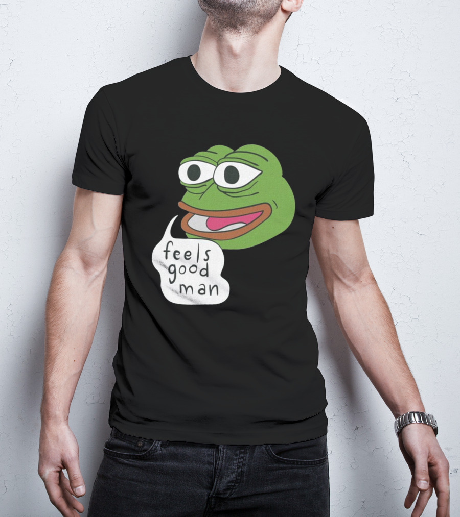 Pepe Feels Good Man Meme Iconic Expression T-Shirt