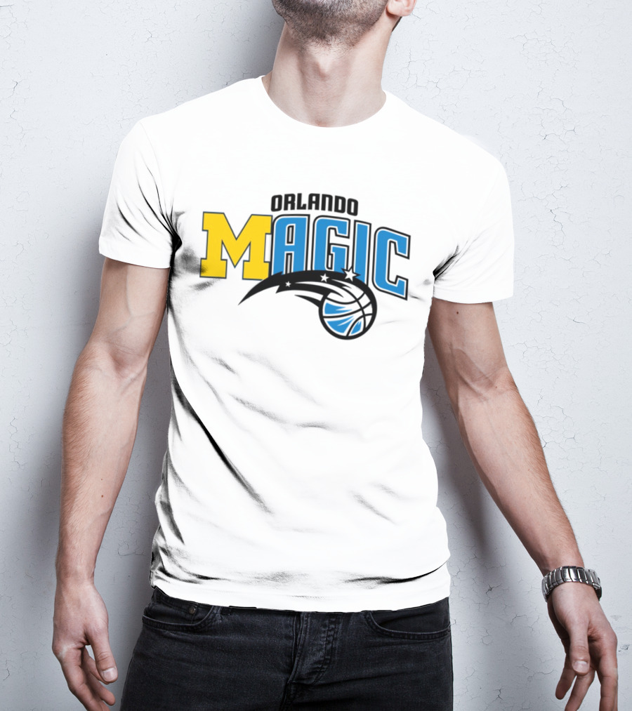 Orlando Magic Michigan Sports Collab Swanky Wolverine T-Shirt