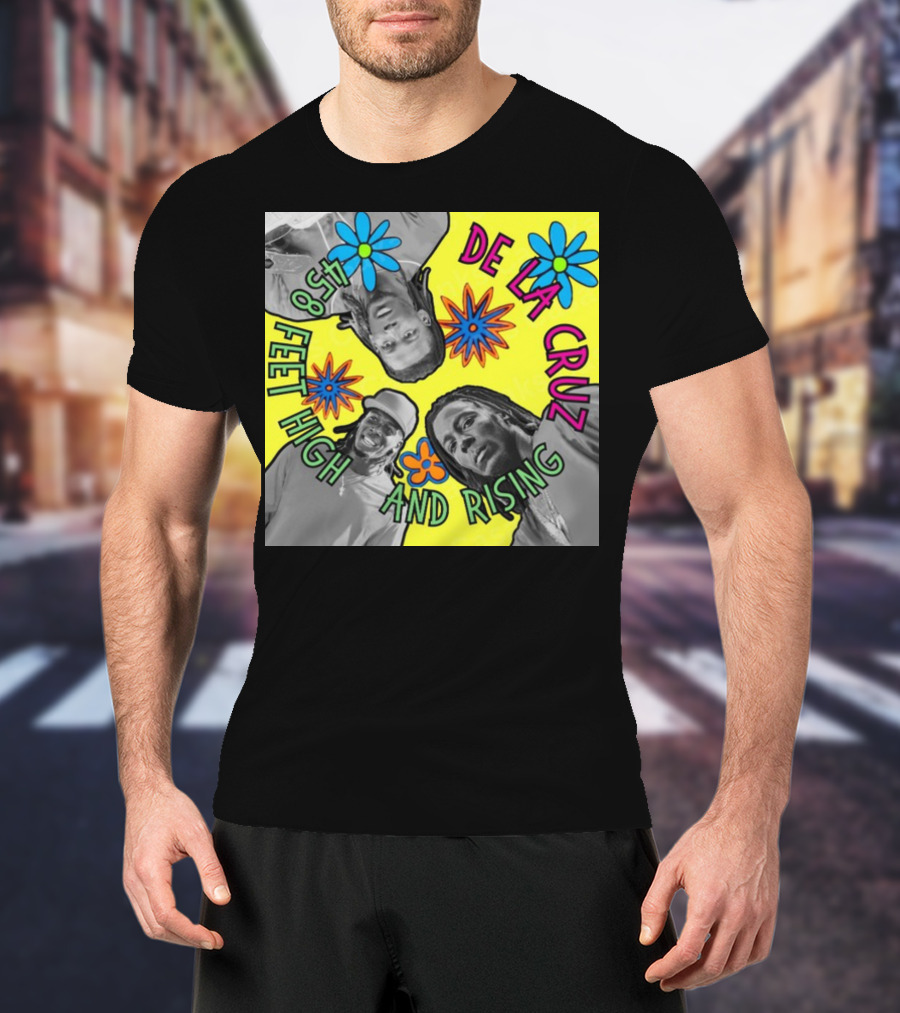 De La Cruz 458 Feet High And Rising Psychedelic Baseball Legend T-Shirt