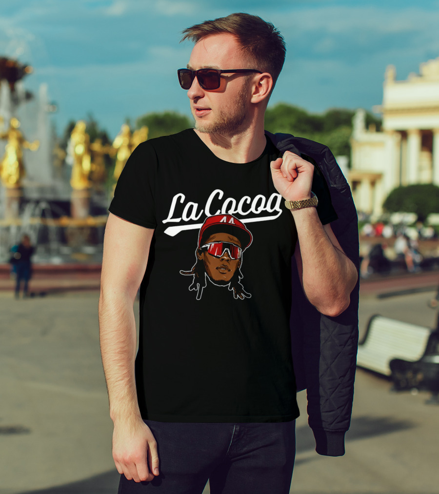 Elly De La Cruz La Cocoa Red Hat Sunglasses Baseball T-Shirt