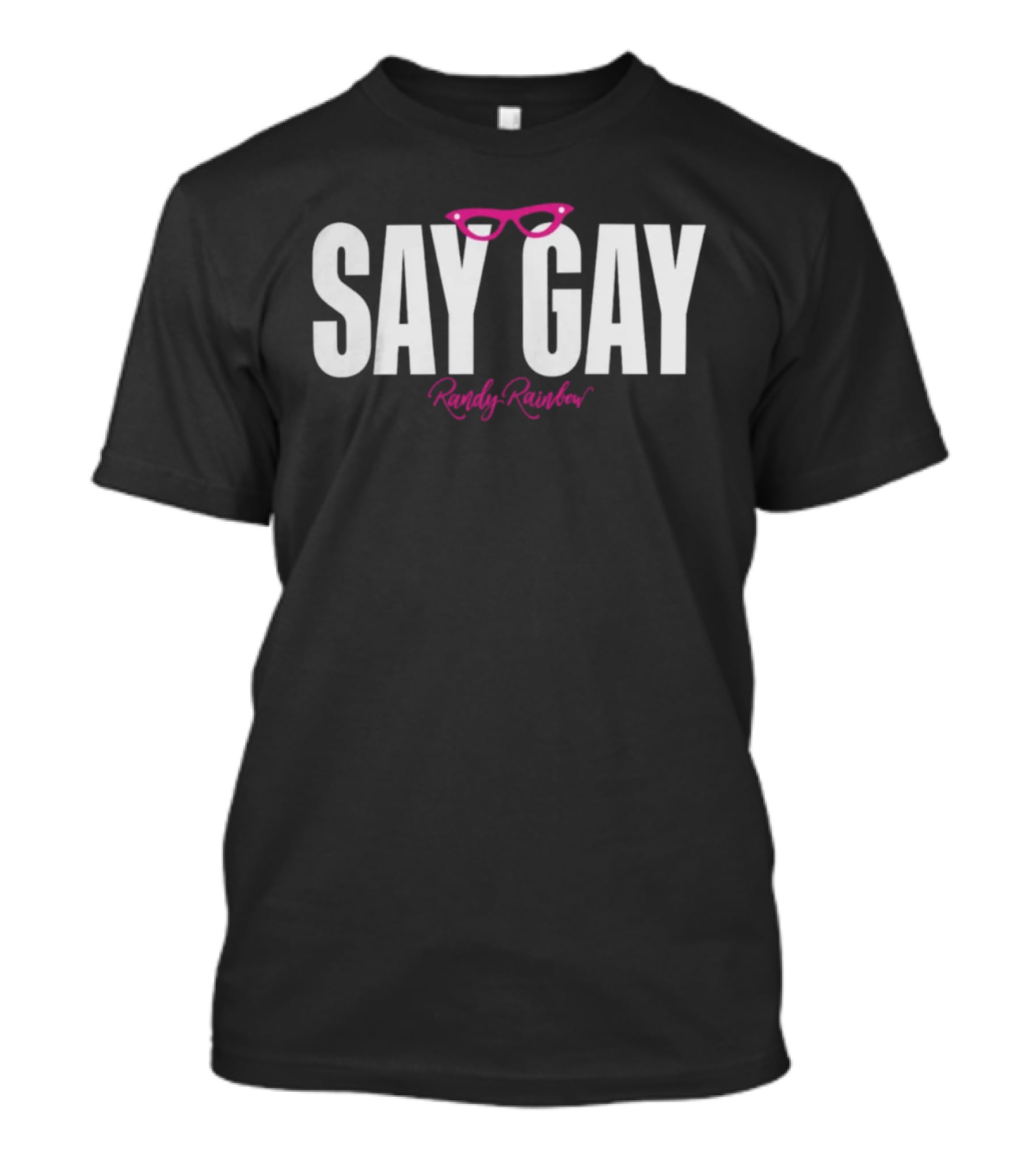 Randy Rainbow Say Gay Pink Glasses T-Shirt