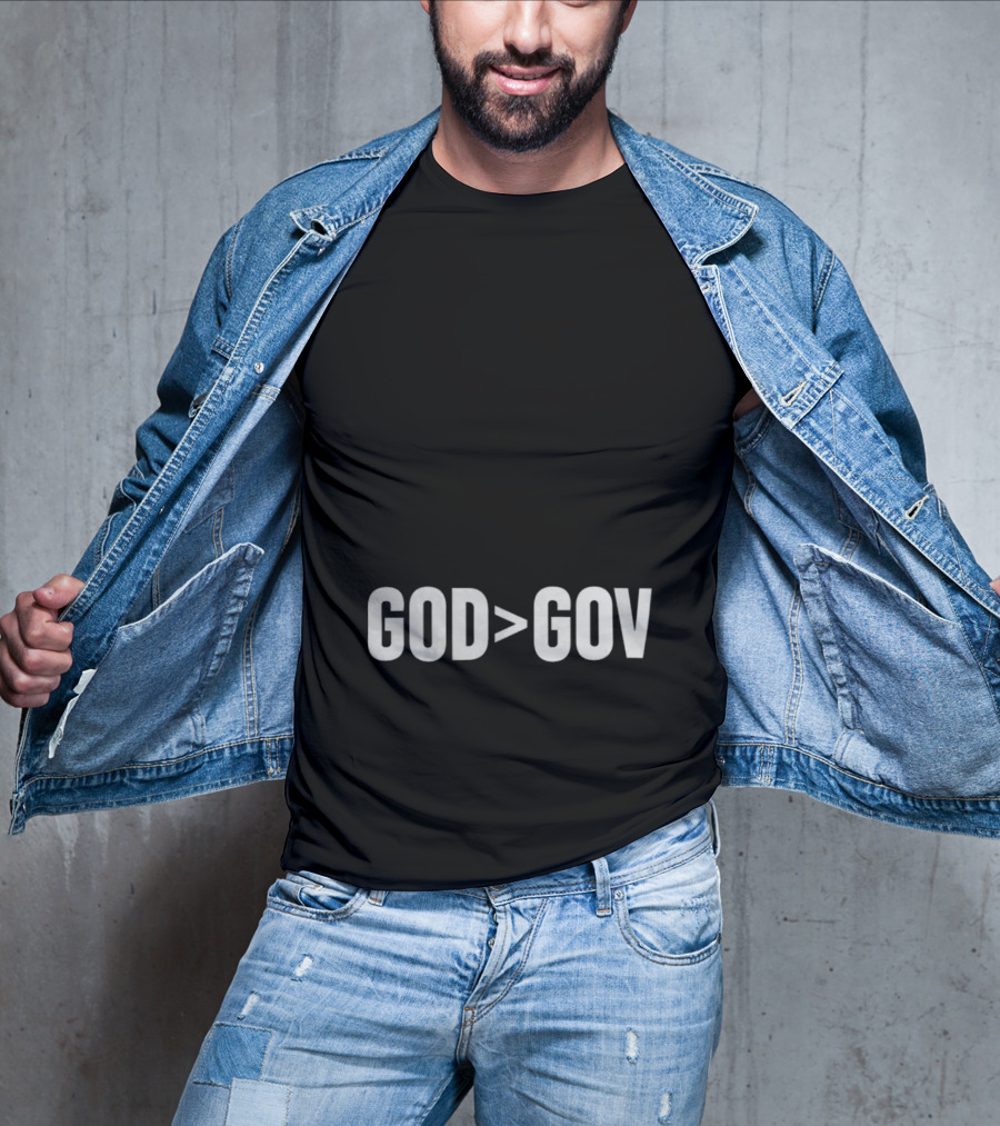 Tpusa Merch God Greater Than Gov T-Shirt