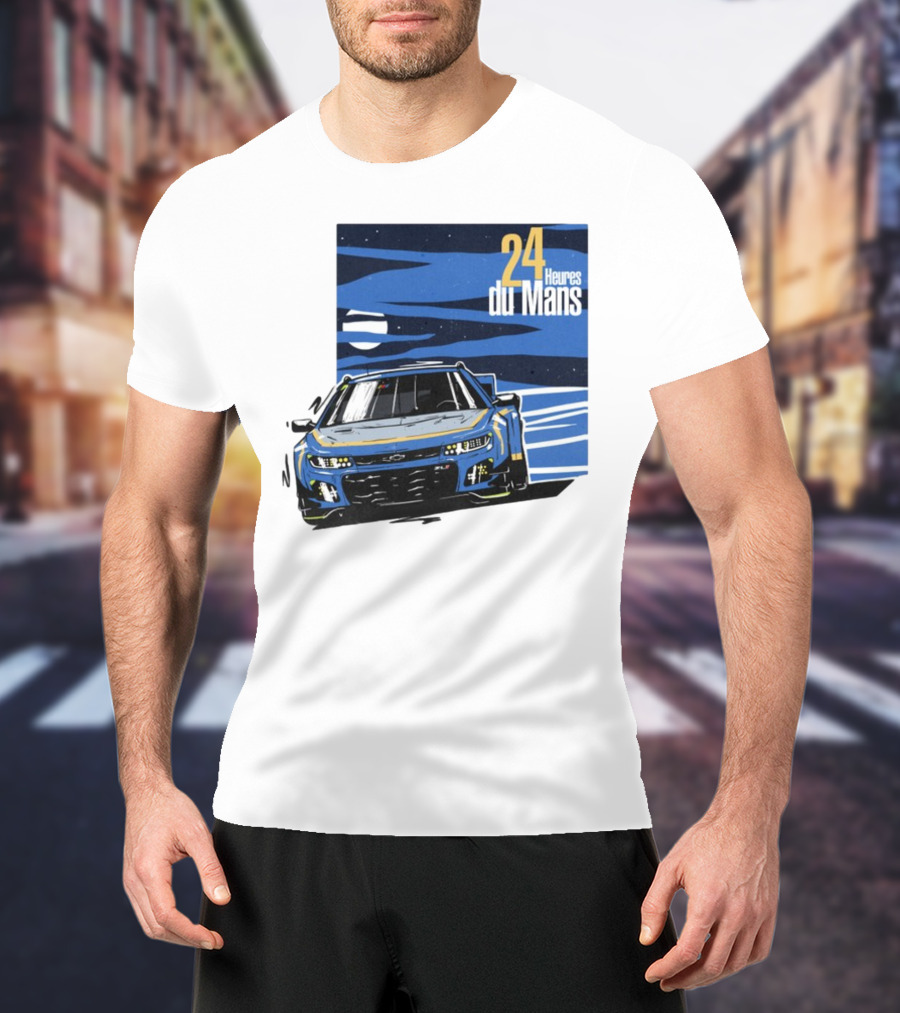 24 Heures Du Mans Racing Car Scene Cam De Bastiani T-Shirt