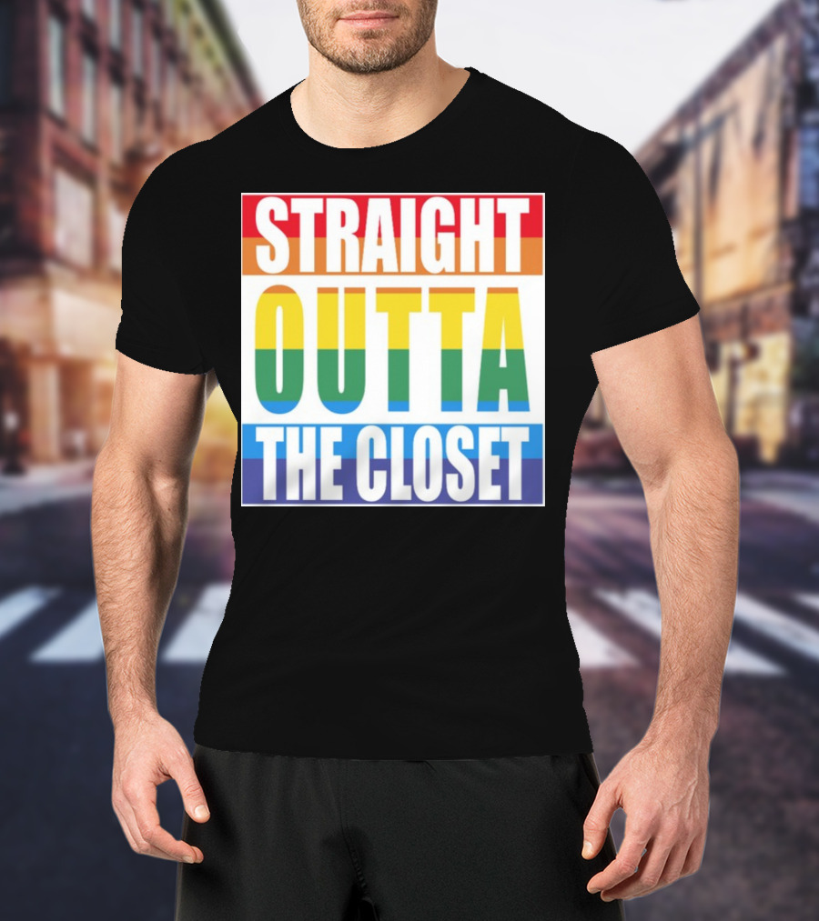 Noah Schnapp Straight Outta The Closet Rainbow T-Shirt