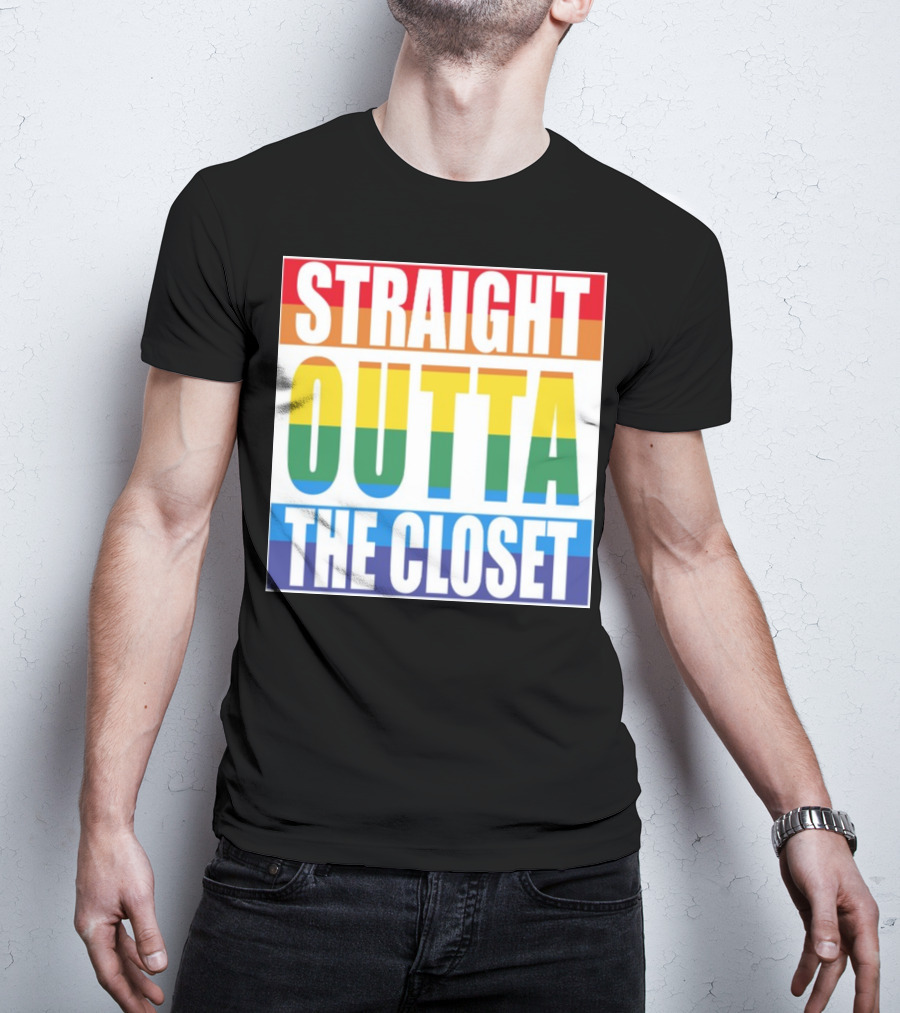 Noah Schnapp Straight Outta The Closet Rainbow T-Shirt