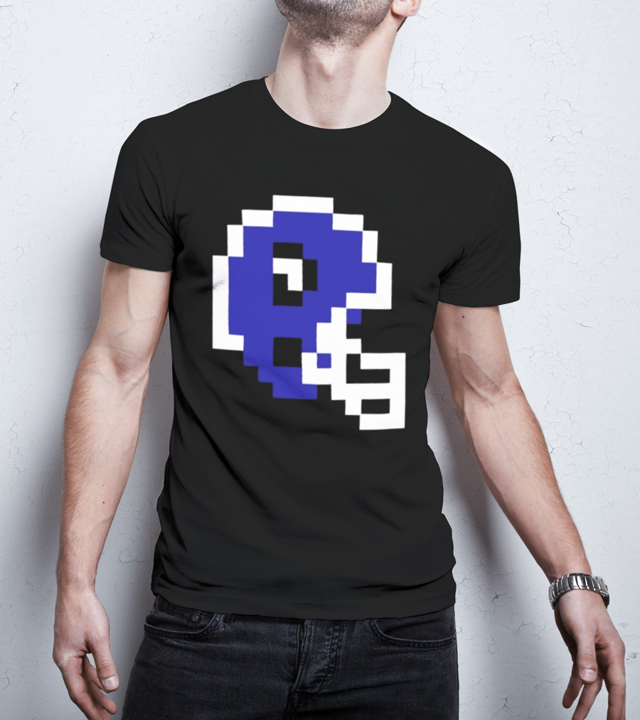 Thatsgoodsports 8 Bit New Retro Football Helmet T-Shirt