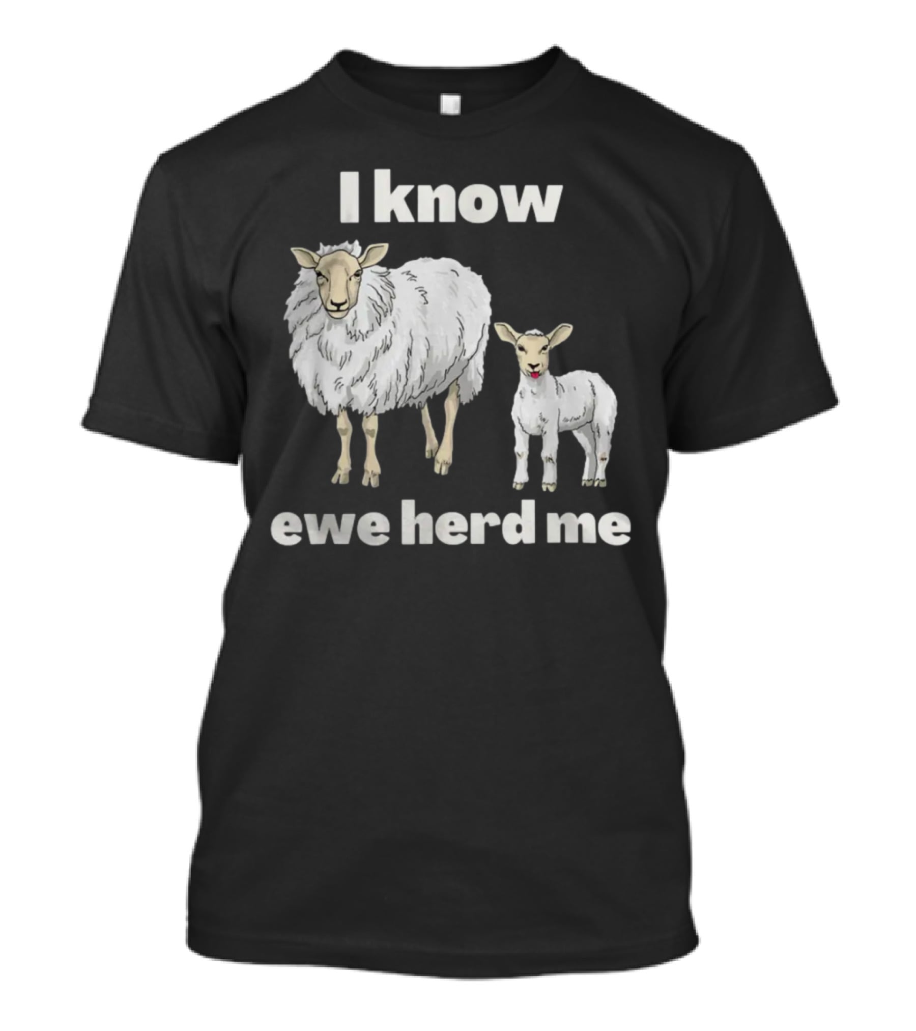 I Know Ewe Herd Me Funny Sheep Farmer Fathers Day Dad Jokes T-Shirt