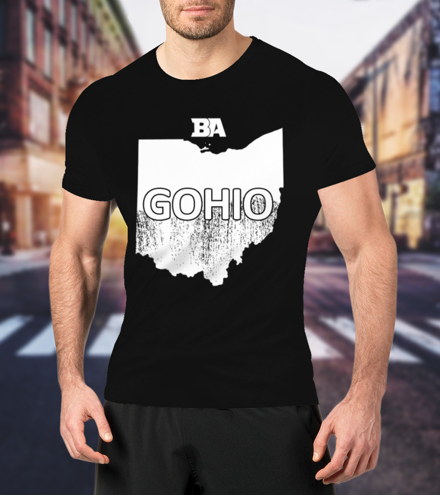 BA GOHIO Ohio Map T-Shirt