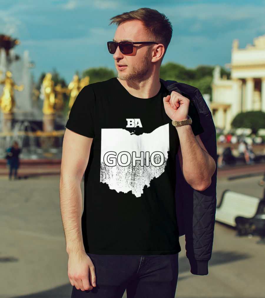 BA GOHIO Ohio Map T-Shirt