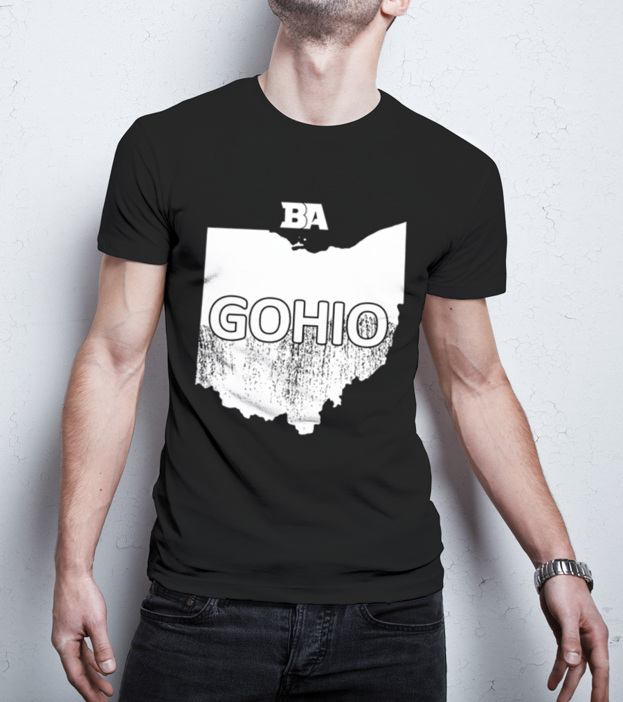 BA GOHIO Ohio Map T-Shirt