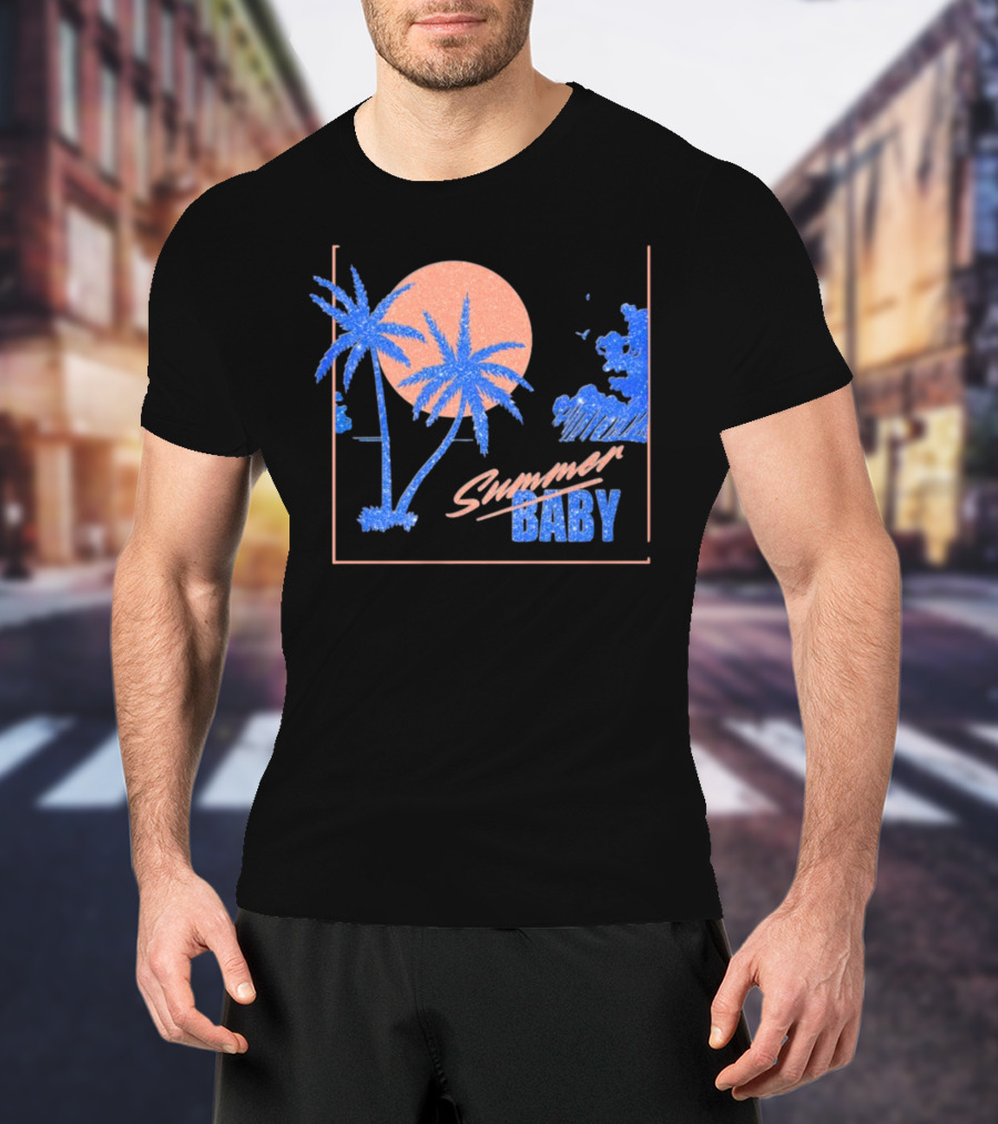 Summer Baby Tropical Sunset Vibes T-Shirt