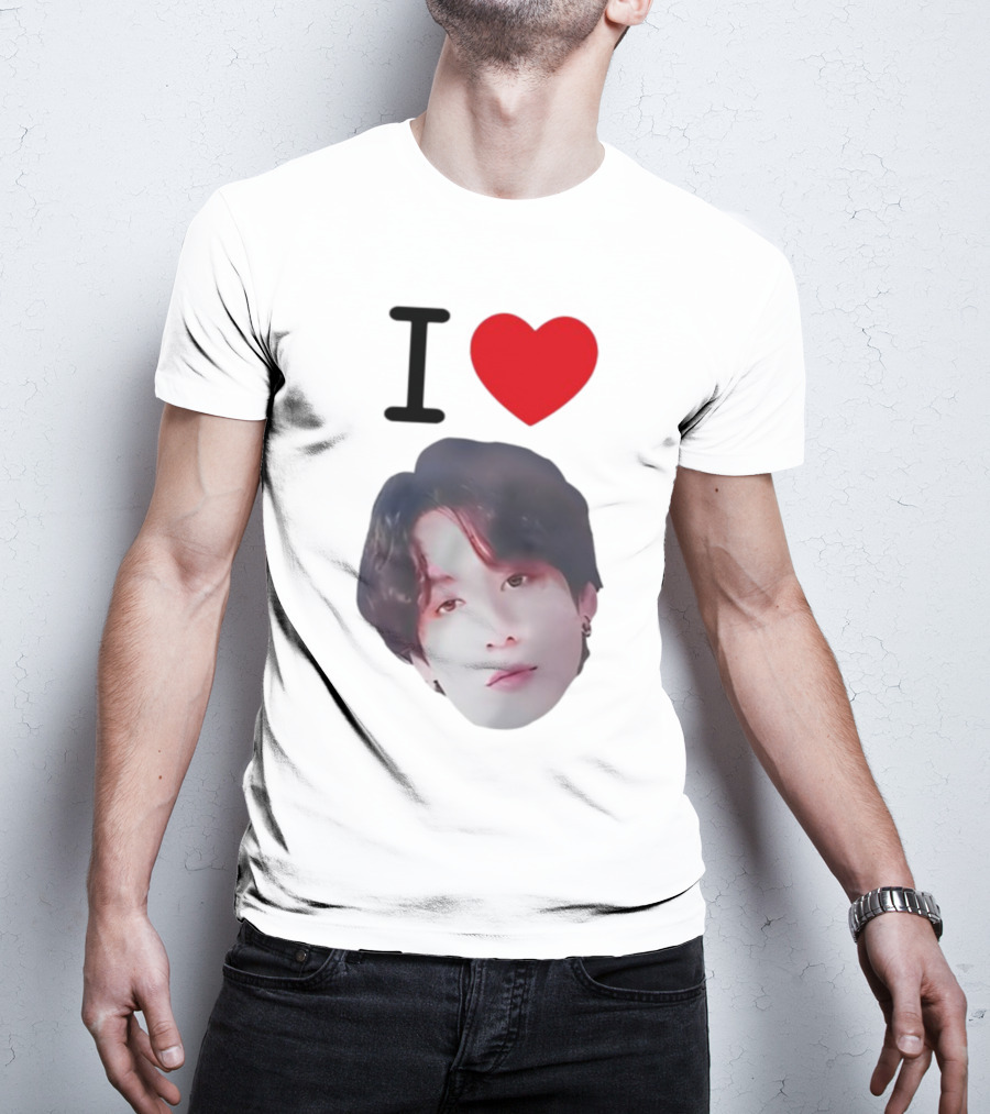 Connor Price I Love Jungkook BTS Face Heart T-Shirt