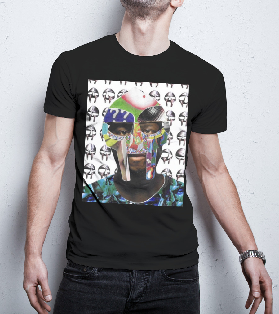 Ian Woods MF Doom Collage Mask T-Shirt