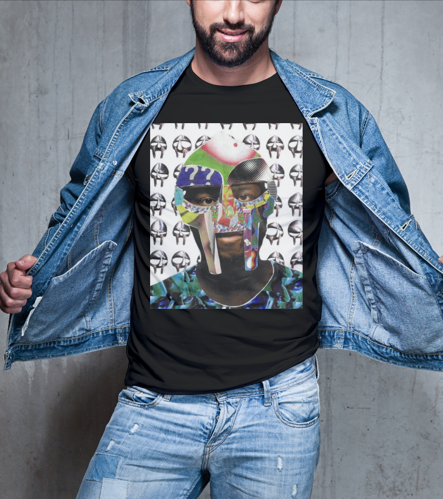 Ian Woods MF Doom Collage Mask T-Shirt