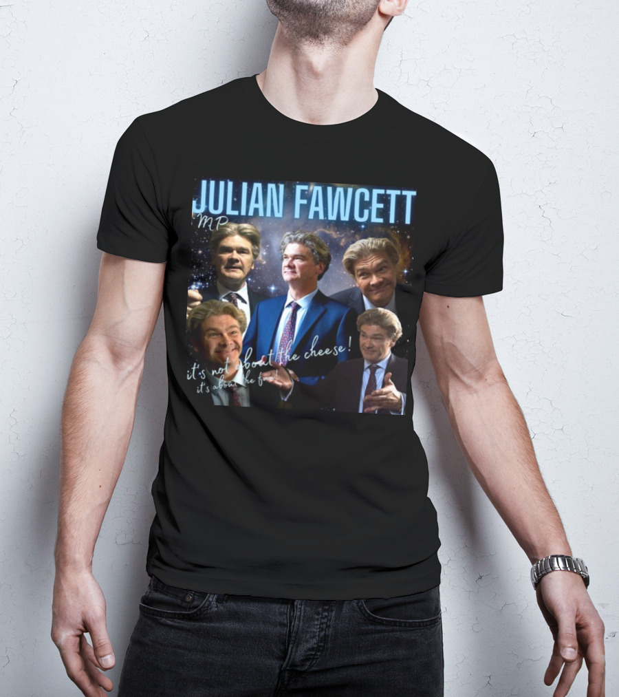 Julian Fawcett Mp It's Not About The Cheese It's About The Fun Multi-Pose Universe T-Shirt