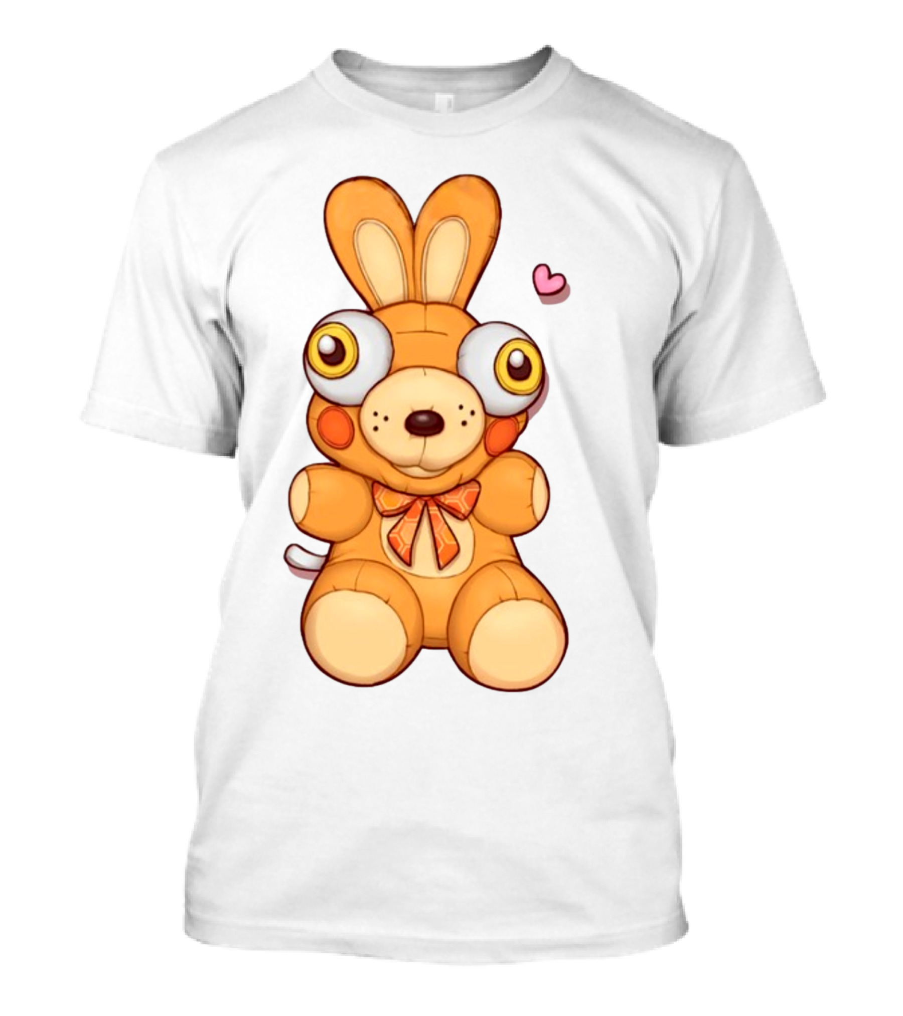 Bad Plushie Lover Quirky Bunny With Heart Eyes T-Shirt