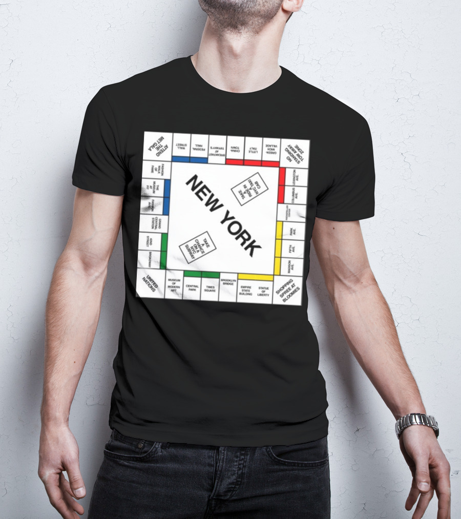 New York Monopoly Board Carrie Bradshaw Edition T-Shirt