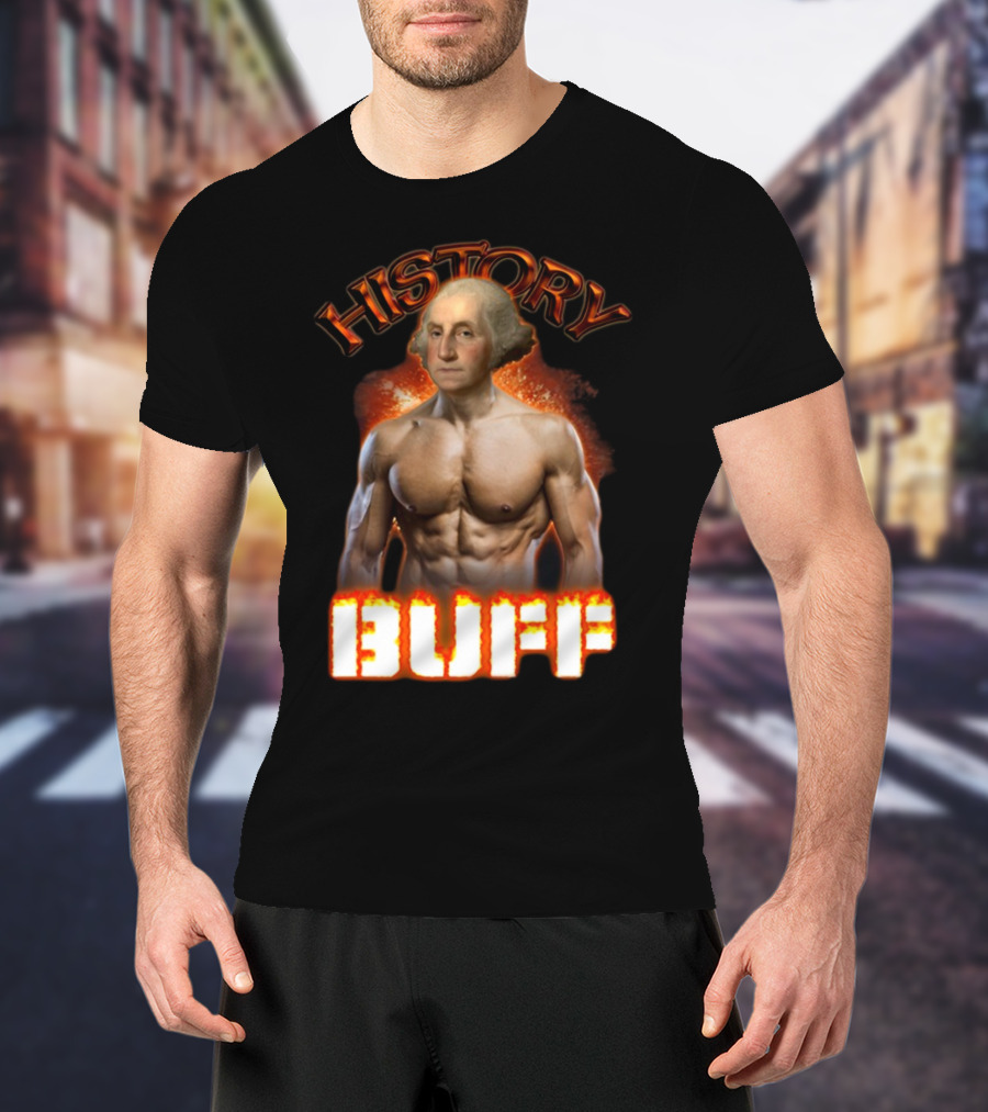 History Buff George Washington Bodybuilder T-Shirt