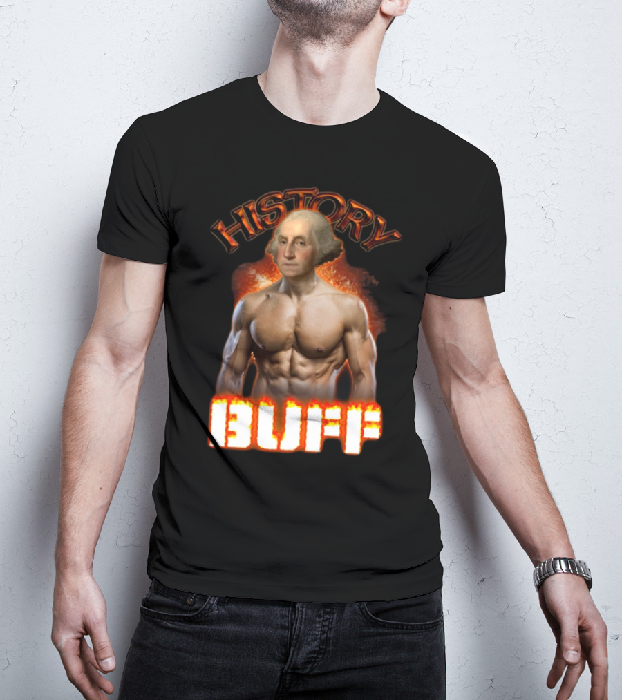 History Buff George Washington Bodybuilder T-Shirt