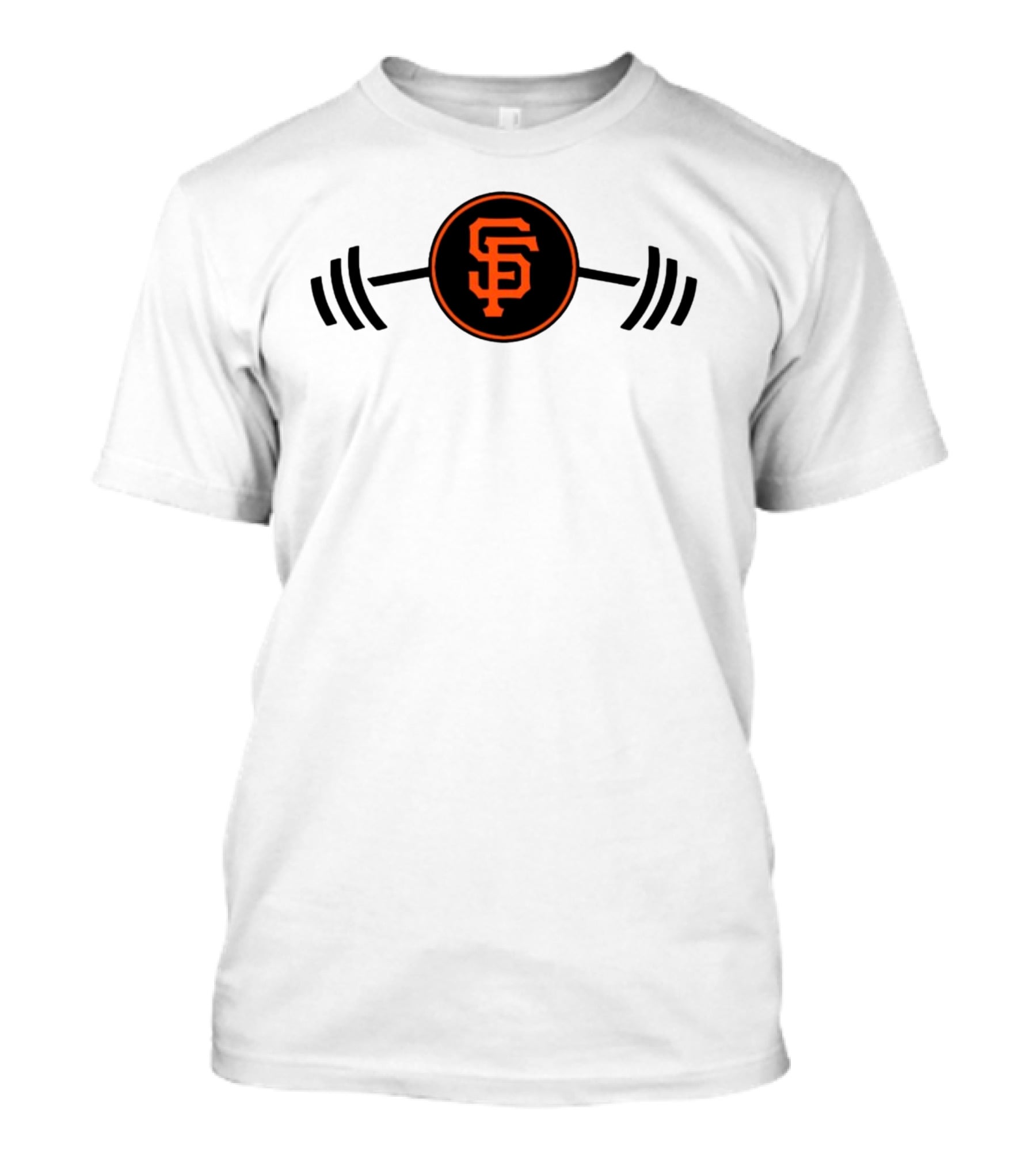 Mitch Haniger San Francisco Giants Barbell Logo Fitness T-Shirt
