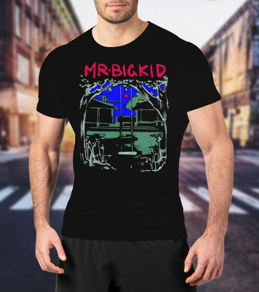 MR BIG KID Swing Under Tree House Night Scene T-Shirt