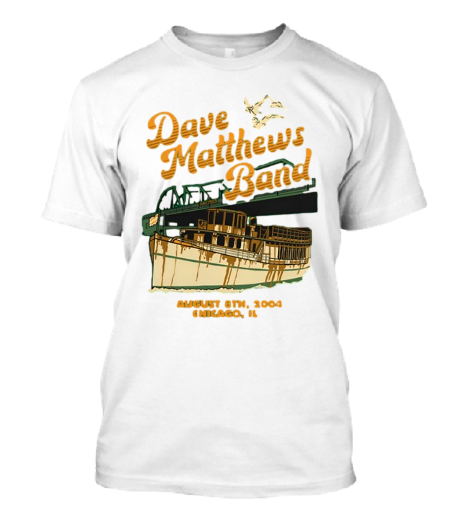 Dave Matthews Band August 8th 2004 Chicago IL Riverboat T-Shirt