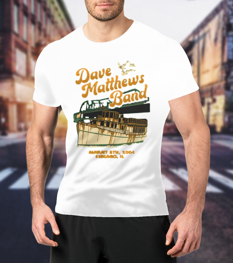 Dave Matthews Band August 8th 2004 Chicago IL Riverboat T-Shirt