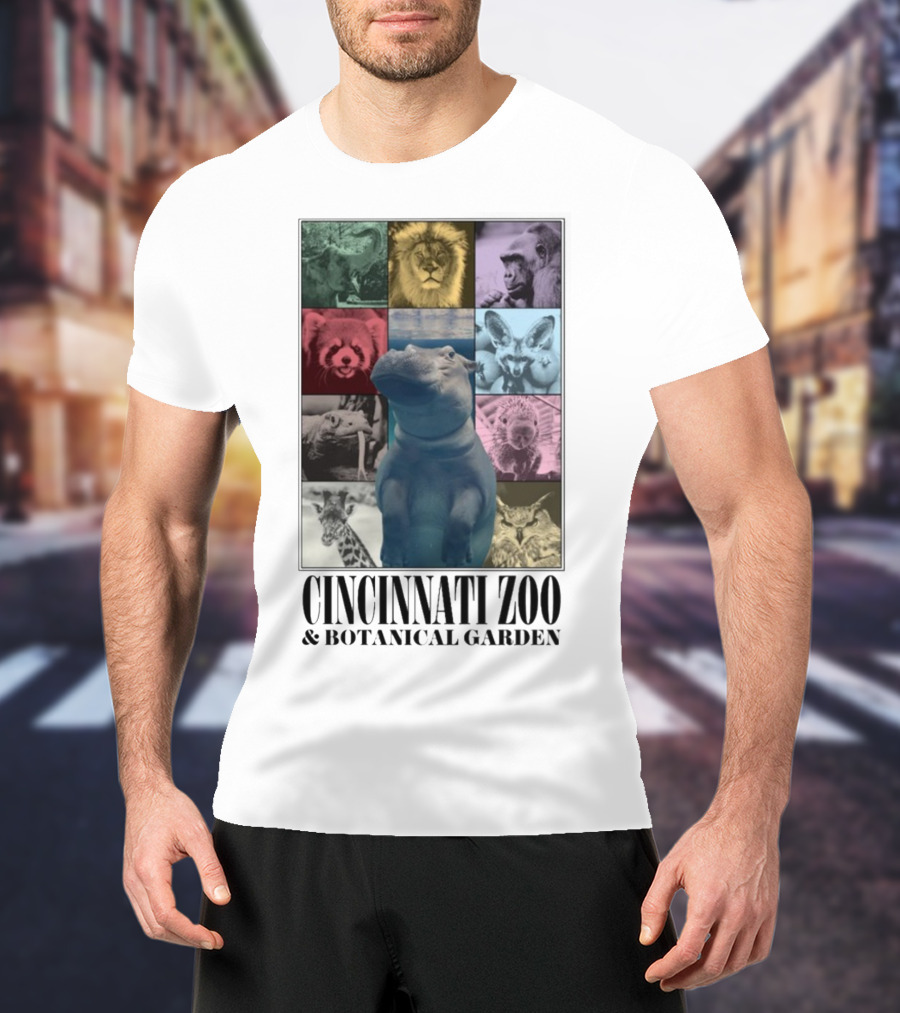 Cincinnati Zoo And Botanical Garden Animal Collage Cnz Eras T-Shirt