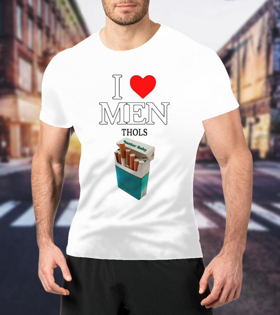 I Heart Men Thols Banter Baby Cigarette Pack T-Shirt