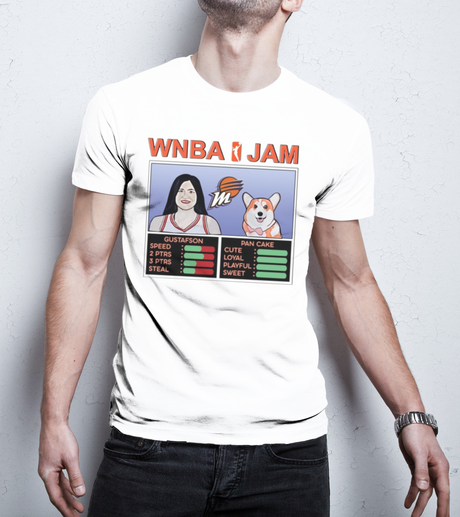 WNBA Jam Megan Gustafson Pan Cake Cute Loyal Playful Sweet T-Shirt