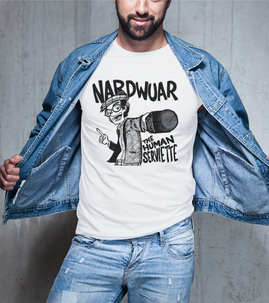 Nardwuar The Human Serviette Mic Rap Alert T-Shirt