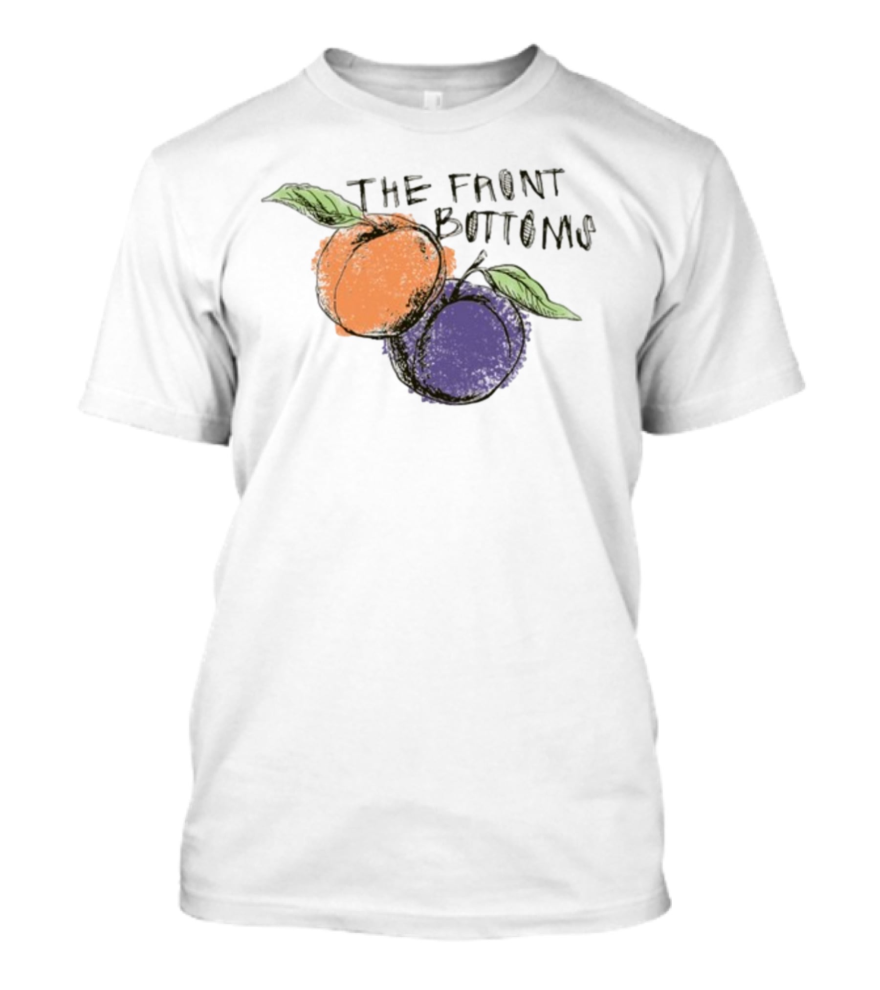 The Front Bottoms Peach And Purple Fruit T-Shirt