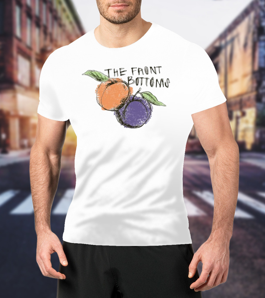 The Front Bottoms Peach And Purple Fruit T-Shirt