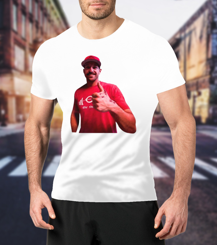 Stay Steer Thumbs Up Cincinnati Red Cap T-Shirt