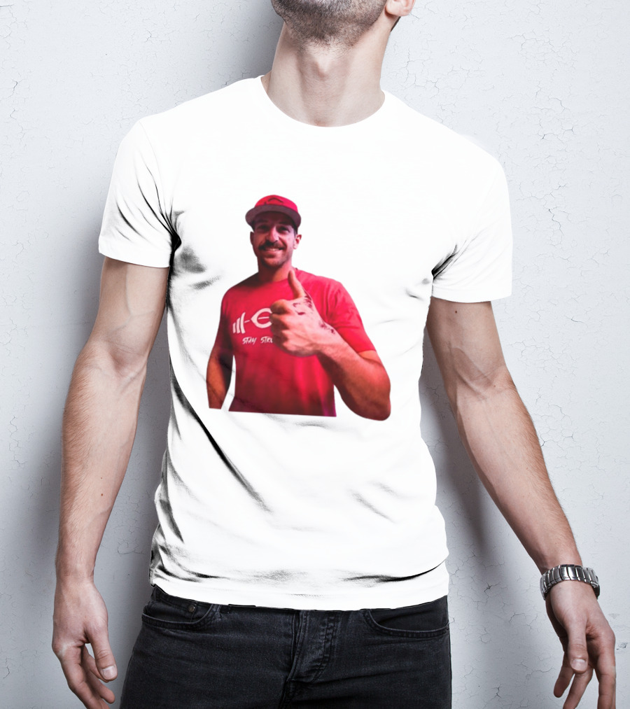 Stay Steer Thumbs Up Cincinnati Red Cap T-Shirt